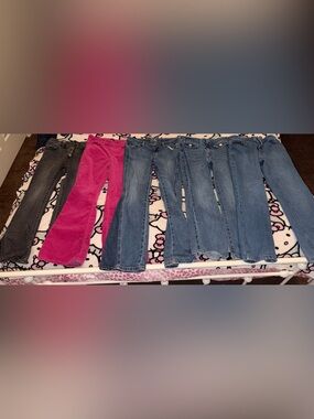 Girls Pink Corduroy Jeans and Blue Denim Mix - Kids Bottoms